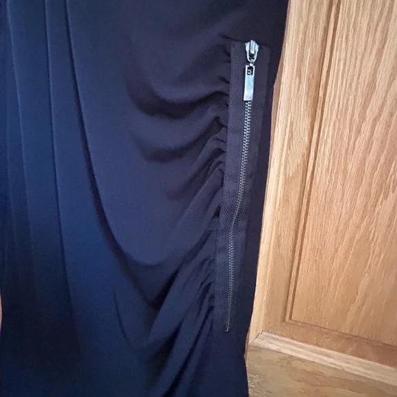 My Tribe Black Draped Mini Dress - Picture 4 of 5